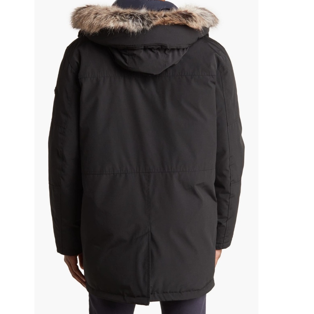 Michael Kors Benson Faux Fur Trimmed Hooded
Jacket Size Medium - Picture 2 of 11